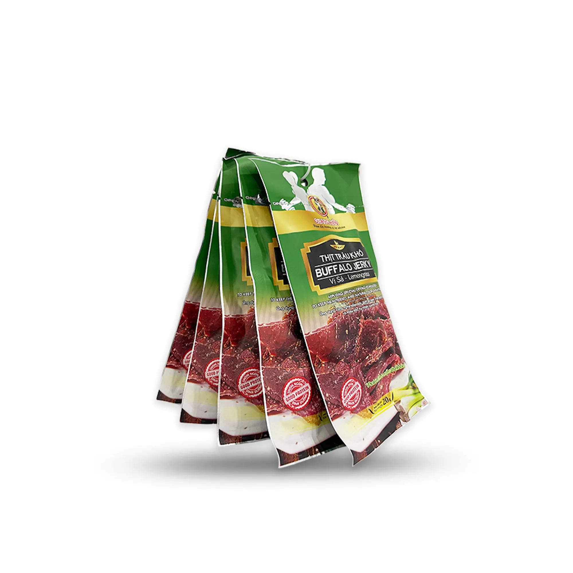 Combo 5 Thịt trâu khô Buffalo Jerky vị sả